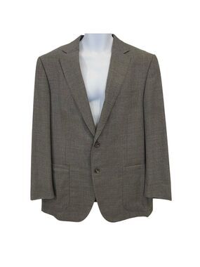 Pal Zileri Viaggiatore men blazer jacket grey 100% fine wool made Italy size 56